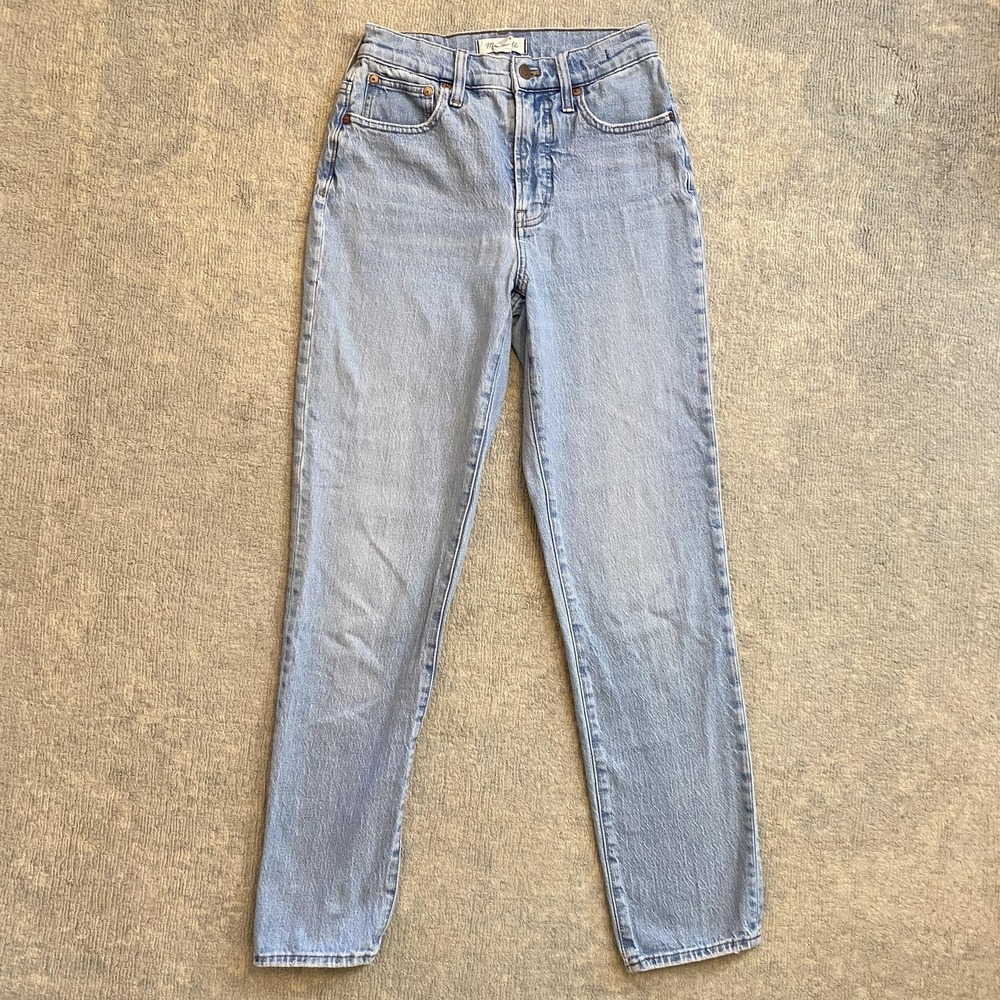Madewell Jeans Womens 25 Tall Light Wash The Perfect Vintage High Rise Straight
